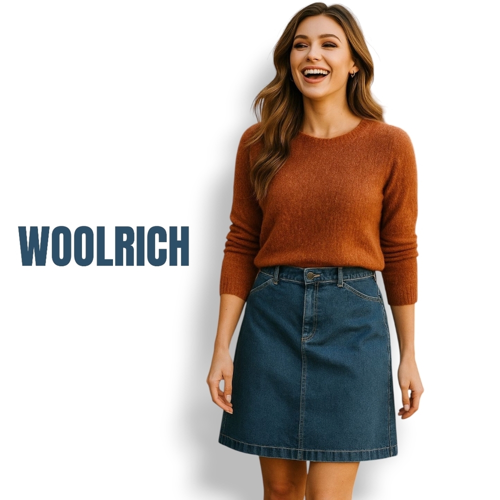 Woolrich Heritage Denim A-Line Skirt